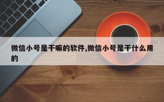 微信小号是干嘛的软件,微信小号是干什么用的