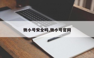 微小号安全吗,微小号官网