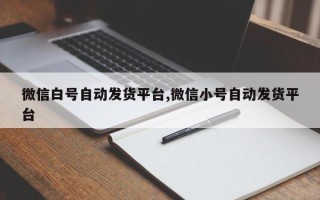 微信白号自动发货平台,微信小号自动发货平台