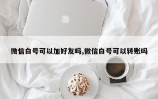 微信白号可以加好友吗,微信白号可以转账吗