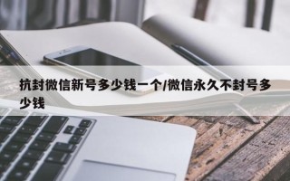 抗封微信新号多少钱一个/微信永久不封号多少钱