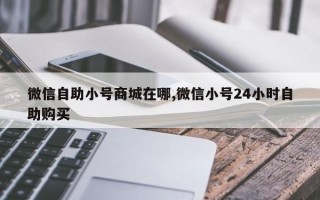 微信自助小号商城在哪,微信小号24小时自助购买