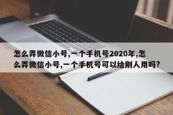 怎么弄微信小号,一个手机号2020年,怎么弄微信小号,一个手机号可以给别人用吗?-第1张图片-天启科技