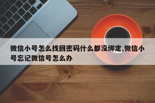 微信小号怎么找回密码什么都没绑定,微信小号忘记微信号怎么办-第1张图片-天启科技